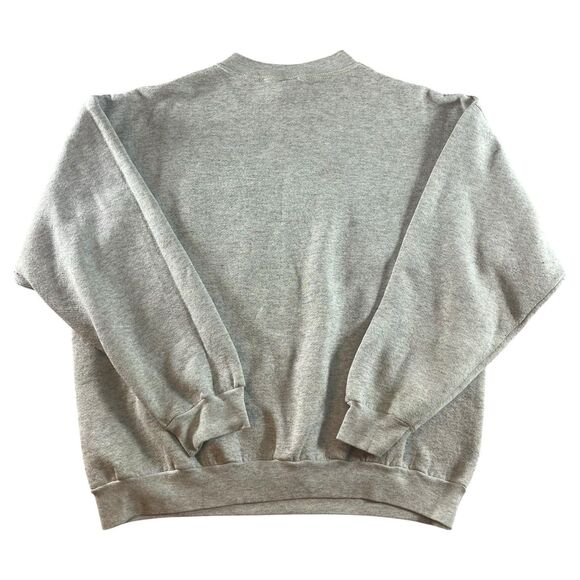 Vintage Super Bowl XXXIII Logo 7 Crewneck Men’s Large 1999 Gray Pullover NFL USA - Picture 2 of 13